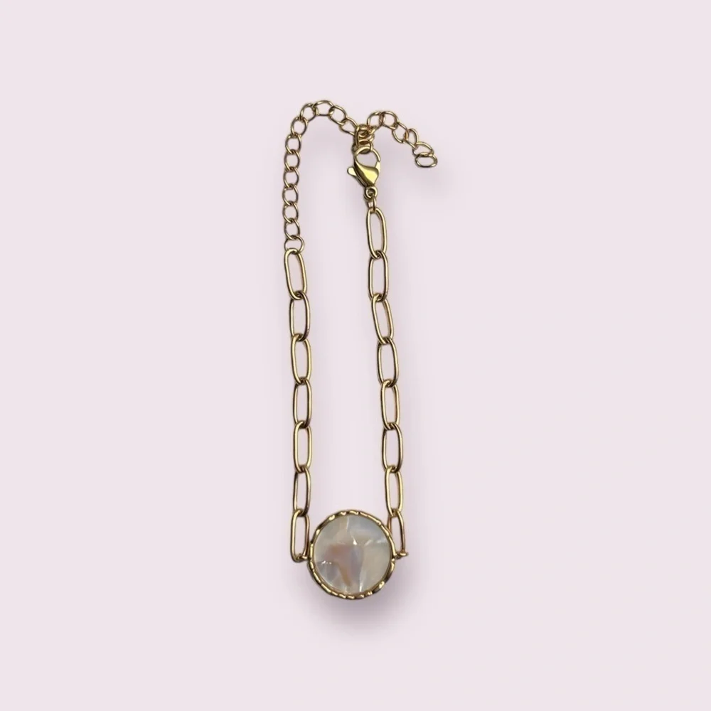 18k Gold Plated Adjustable Crystal Bracelet